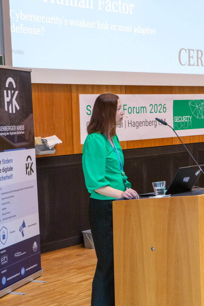 Speaker at the podium during Security Forum 2026